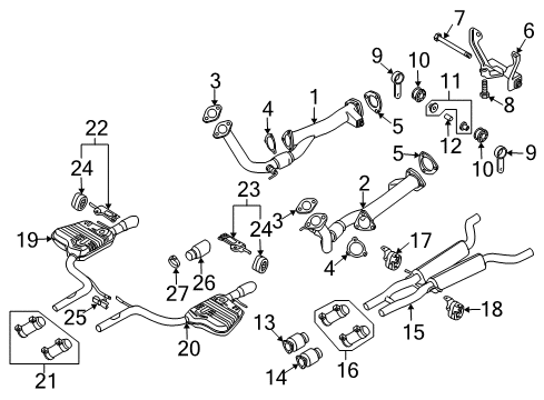 2011 Audi S6 Exhaust Components