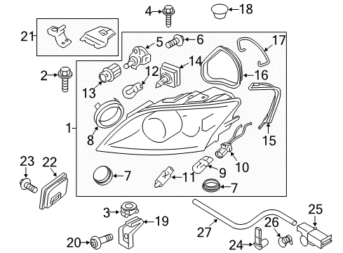 2010 Audi TT Quattro Headlamps, Headlamp Washers/Wipers