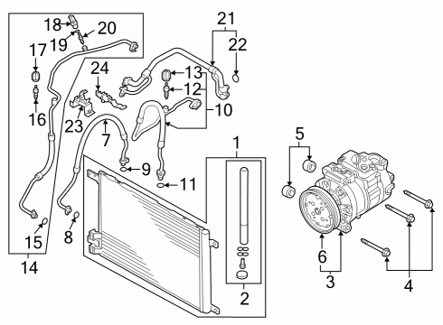 2023 Audi RS3 A/C Compressor