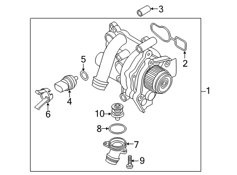 2011 Audi Q5 Water Pump