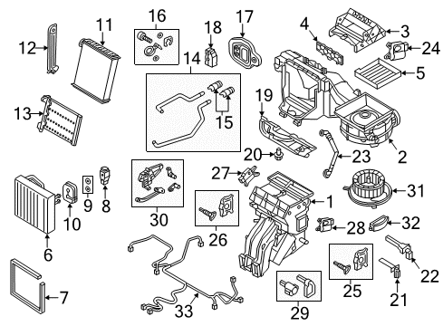 2016 Audi A3 Sportback e-tron A/C & Heater Control Units