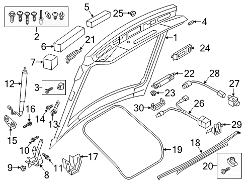 2023 Audi A7 Sportback Gate & Hardware