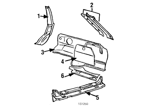 1984 Audi 5000 Quarter Panel Trim