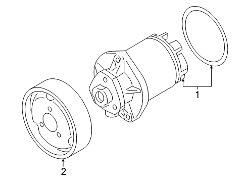 2004 Audi TT Quattro Water Pump