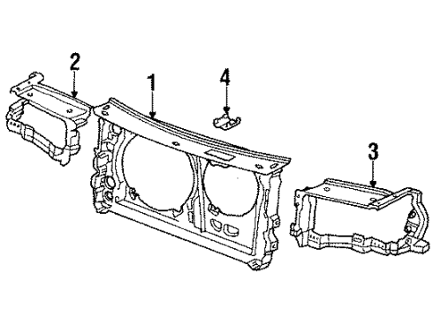 1992 Audi V8 Quattro Radiator Support