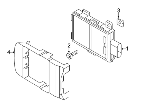 2020 Audi S8 Electrical Components - Front Bumper Diagram 4