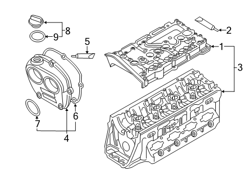 2017 Audi TT Quattro Valve & Timing Covers