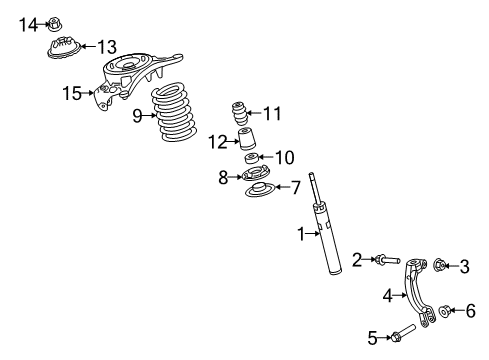 2010 Audi Q5 Shocks & Components - Front