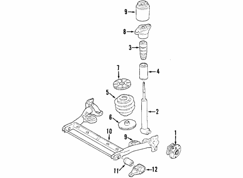 2003 Audi A6 Rear Axle, Suspension Components