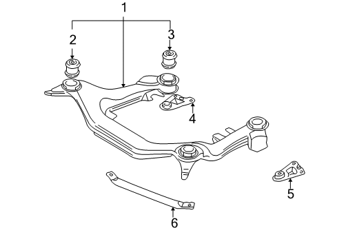 2005 Audi Allroad Quattro Suspension Mounting - Front