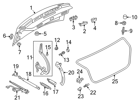 2014 Audi A6 Trunk Lid