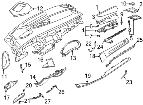 2023 Audi Q7 Cluster & Switches, Instrument Panel