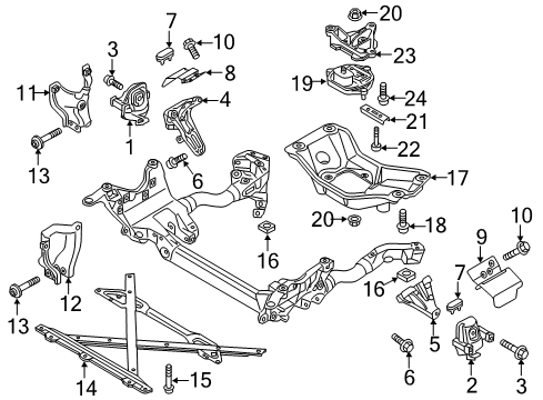 2014 Audi Q5 Engine & Trans Mounting