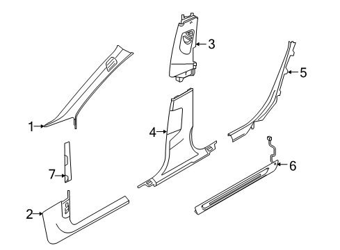 2022 Audi S6 Interior Trim - Pillars