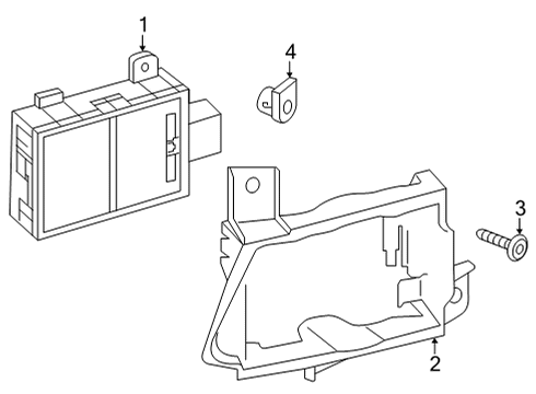 2021 Audi RS6 Avant Electrical Components - Front Bumper Diagram 3