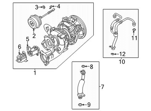 2020 Audi A8 Quattro Turbocharger & Components