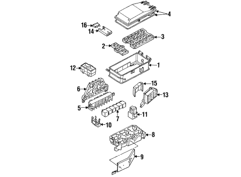 1995 Audi S6 Anti-Theft Components