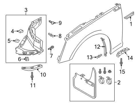 2022 Audi S5 Exterior Trim - Fender