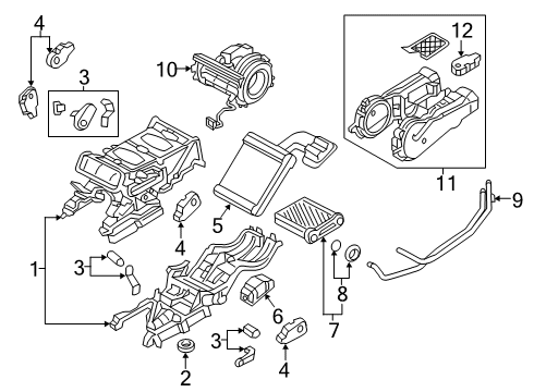 2020 Audi RS Q8 A/C & Heater Control Units