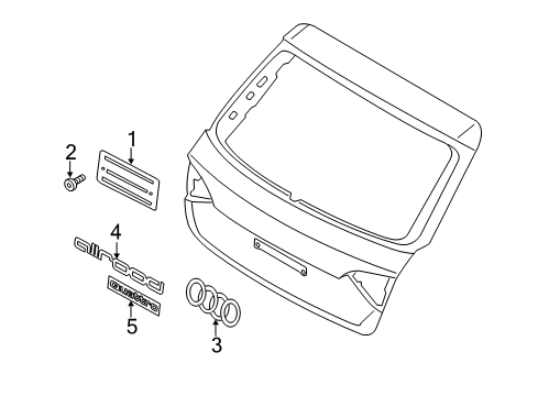 2015 Audi allroad Exterior Trim - Lift Gate