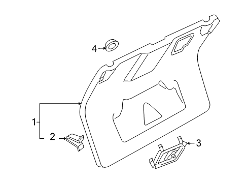 2004 Audi S4 Interior Trim - Trunk Lid