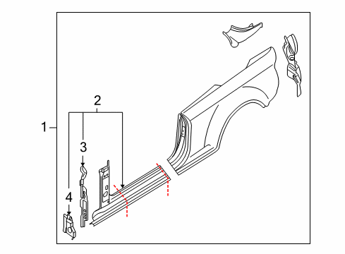 2010 Audi S5 Aperture Panel, Uniside