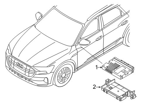 2021 Audi e-tron Sportback Electrical Components Diagram 2