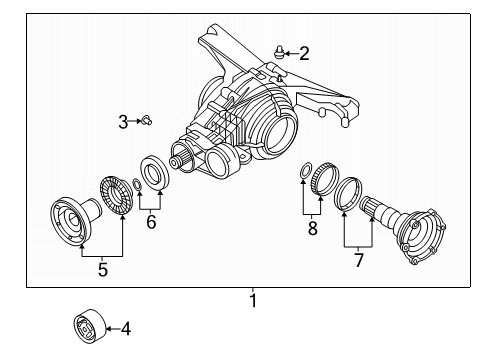 2022 Audi S6 Axle & Differential - Rear Diagram 2