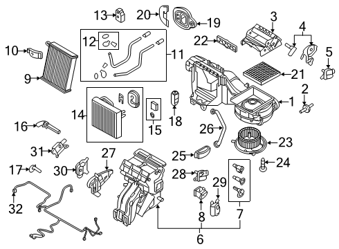 2018 Audi TT RS Quattro A/C & Heater Control Units