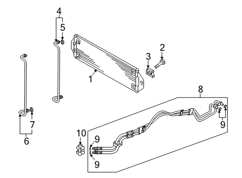 2010 Audi Q7 Trans Oil Cooler