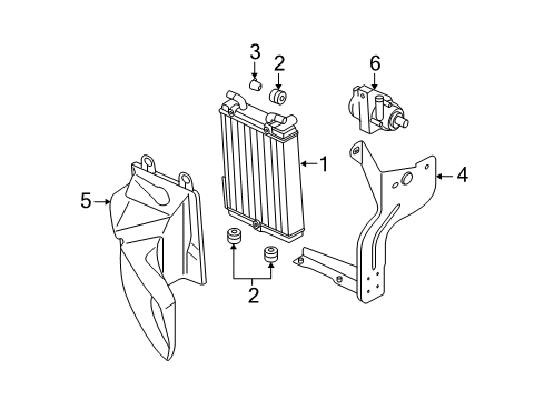 2010 Audi A6 Quattro Radiator & Components