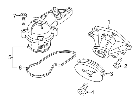 2010 Audi S5 Water Pump Diagram 3