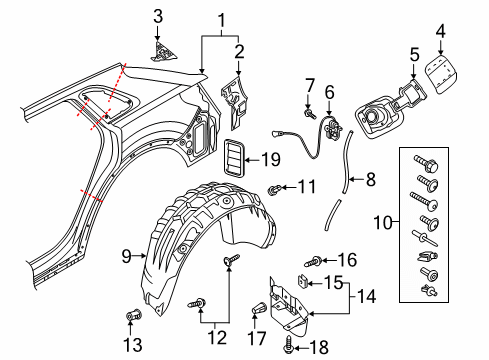 2022 Audi Q3 Quarter Panel & Components