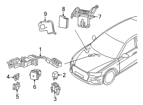 2022 Audi RS7 Sportback Fuse & Relay Diagram 2