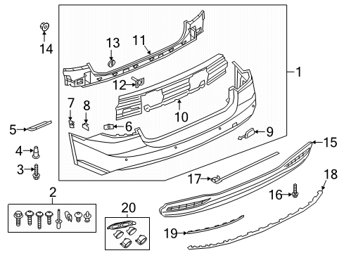 2022 Audi S7 Sportback Bumper & Components - Rear