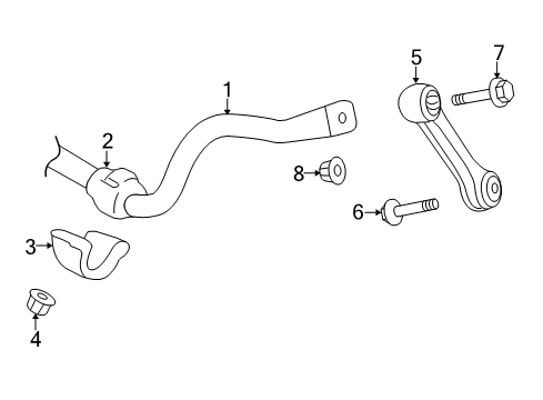 2013 Audi RS5 Stabilizer Bar & Components - Front