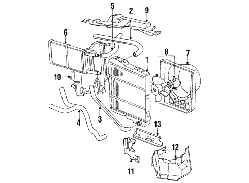 1990 Audi Coupe Quattro Radiator & Components