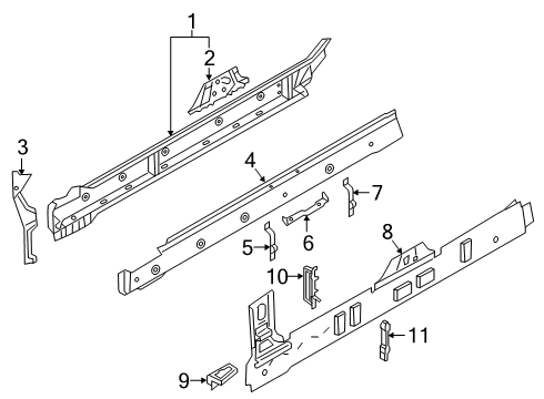 2020 Audi A8 Quattro Rocker Panel