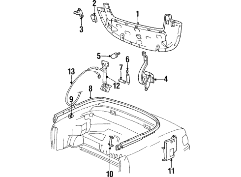 1998 Audi Cabriolet Stowage Compartment