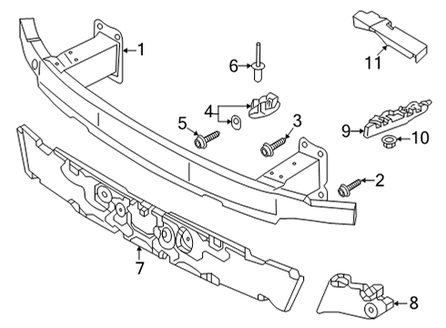 2022 Audi RS7 Sportback Bumper & Components - Front