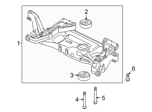 2012 Audi TT RS Quattro Suspension Mounting - Front