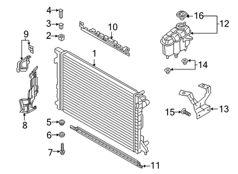 2021 Audi A4 allroad Radiator & Components