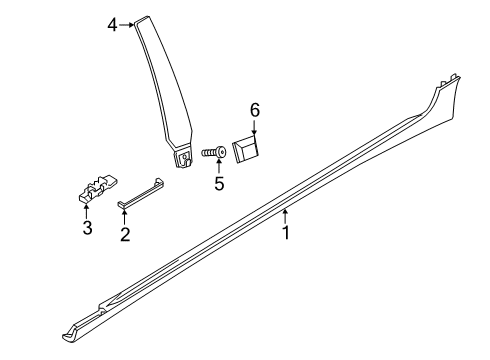 2023 Audi A7 Sportback Exterior Trim - Pillars