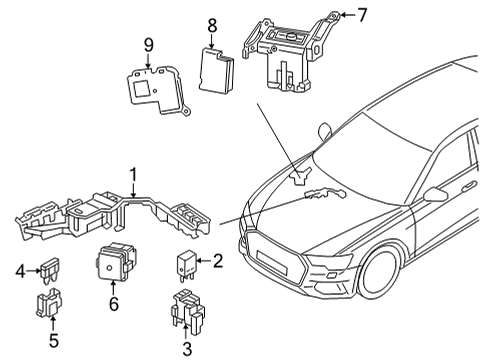 2022 Audi A6 allroad Fuse & Relay