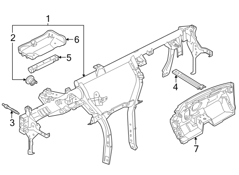 2024 Audi RS3 Instrument Panel Diagram 3