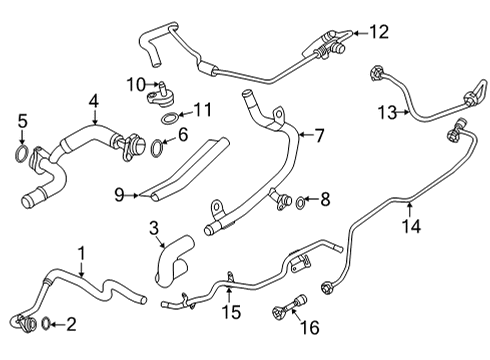 2022 Audi A4 allroad Hoses, Lines & Pipes Diagram 2