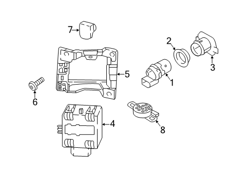 2018 Audi A5 Quattro Electrical Components - Rear Bumper