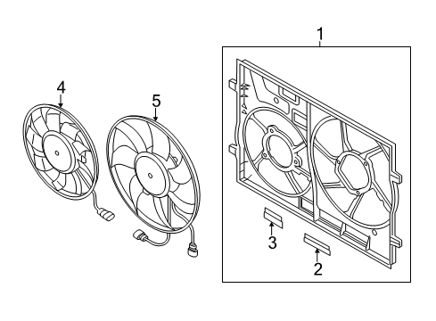 2016 Audi A3 Quattro Cooling System, Radiator, Water Pump, Cooling Fan Diagram 4