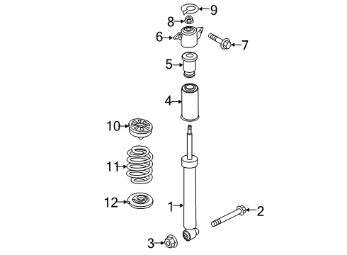 2019 Audi A7 Sportback Shocks & Components - Rear Diagram 3