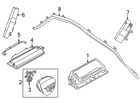 2022 Audi e-tron GT Air Bag Components